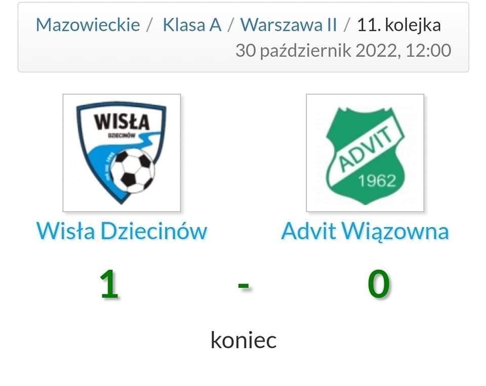 advit1962's tweet photo. Bez punktów wracamy z Dziecinowa. 
Wisła Dziecinów - Advit 1-0 (0:0) https://t.co/3g6rQm0Me3