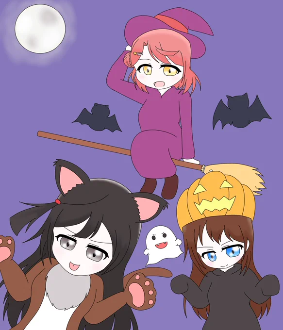 #虹ヶ咲#ハロウィンイラスト 