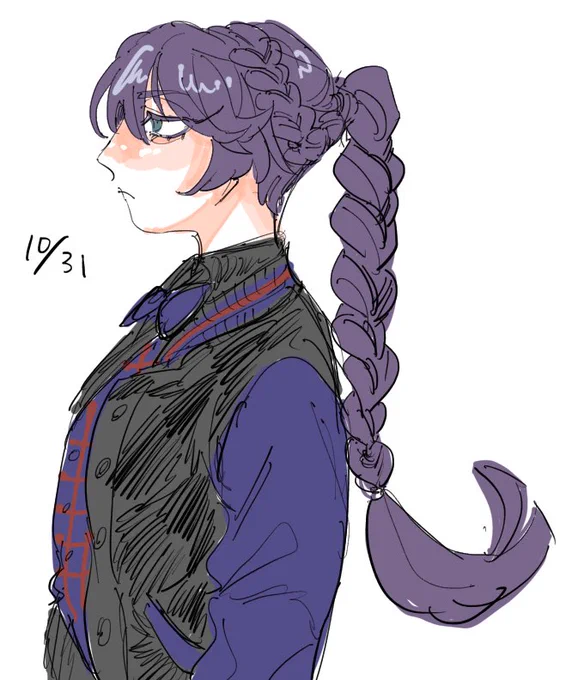 創作生徒いぬませんぱいバースデーだとヘアアレンジしがち 