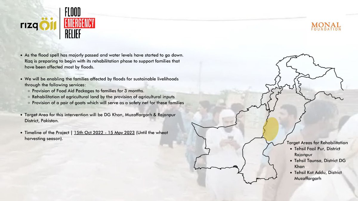 monalfoundation's tweet photo. With the grace of Almighty Allah and the generous support of our donors, Alhumdolillah, we are entering *Phase - 4* of our Flood Relief/Rehabilitation Efforts. https://t.co/snb8K9My4c