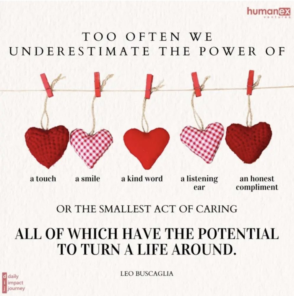Humanex_dij's tweet photo. Think of one way you can give the power of a smile, a kind word, a listening ear, or a simple act of caring today!
#BreastCancerAwarenessMonth #KindnessMatters
@Humanex https://t.co/bkRTaluo4k