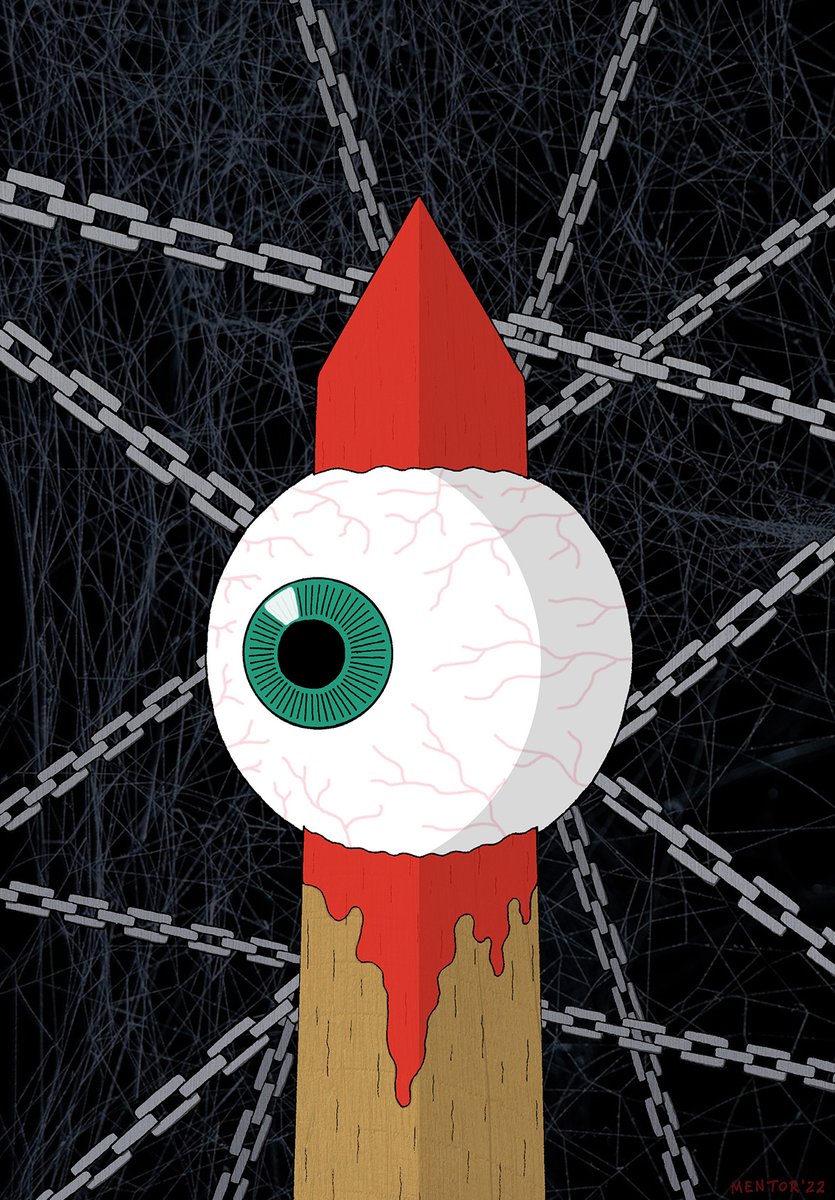 NikoMentor's tweet photo. Special drop for Halloween! 🎃

AN EYE FOR AN EYE 👁️
Inks on paper + digital colors
13 editions - 1.3 $XTZ

🔗 teia: https://t.co/UovzHXGcnU
🔗 objkt: https://t.co/kfjxWZFvUJ

#CleanNFT #NFTcommunity #NFTartists #tezosart #darkart #darktez #ArChain #tezos https://t.co/Lr8Zz5DxtF