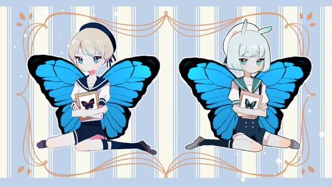 【少し虫注意】蝶少年z アクキー作ります