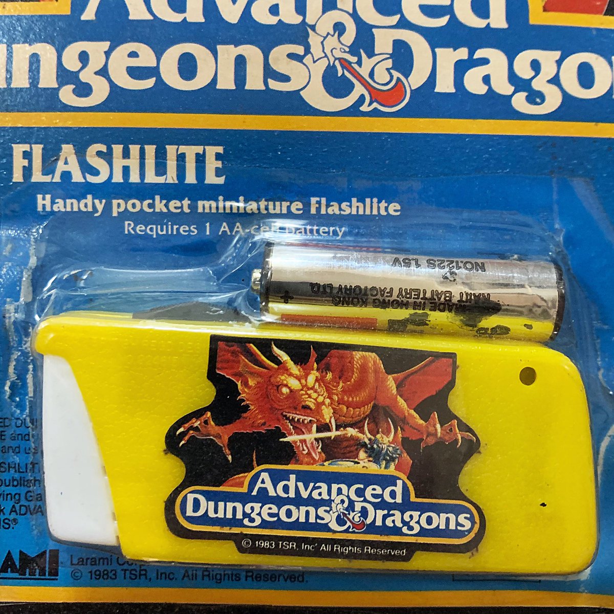 dnd__daily's tweet photo. Advanced Dungeons & Dragons Flashlite (1983) #DnD #Larami #TTRPG https://t.co/vcXj8PUAe9