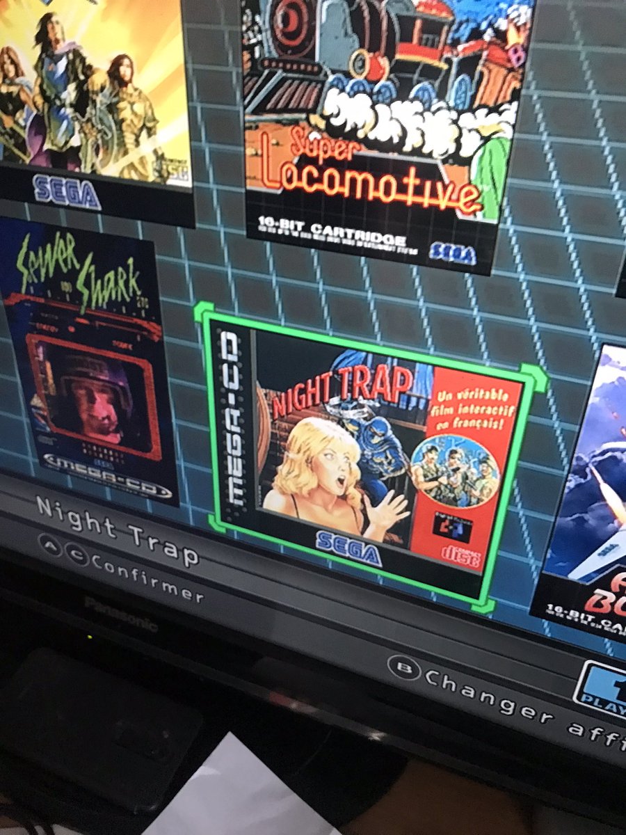 k_yen_team's tweet photo. Je rallume la #megadrive2mini avec Night Trap que j’avais acheté pratiquement en DayOne pour mon vrai MegaCd 2 https://t.co/re0VgslMbf