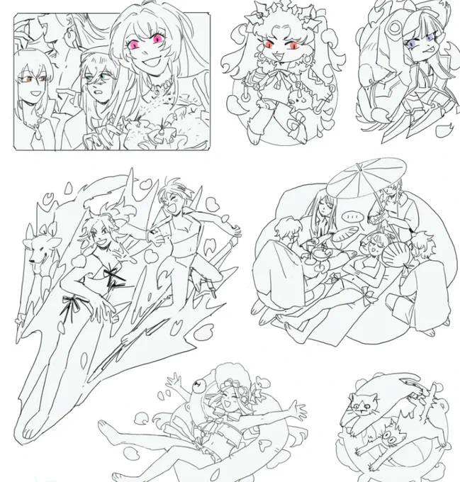 fgo summer stickers I wanted to finish for my next con but I am swamped so.
They'll be done for april/march hehe. 