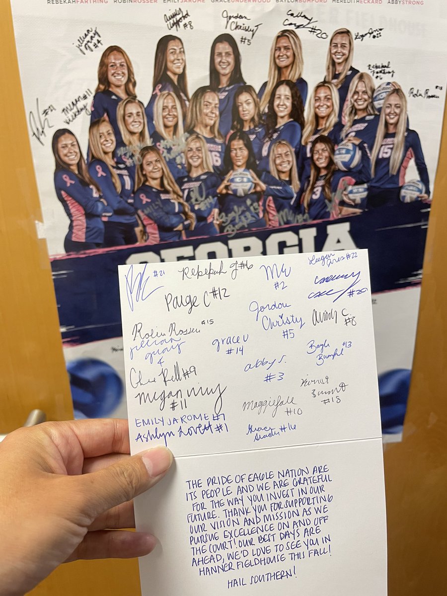 @GSAthletics_VB Thank you 😍🤗! Always rooting for the team 👍