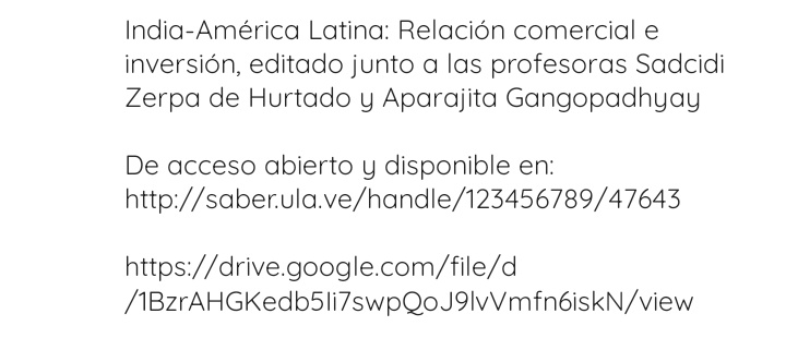 Nota completa:
instagram.com/p/CkVxkOerNvg/…

#India #AméricaLatina #ComercioInternacional <a href="/GEEA_ula/">Grupo de Estudios Económicos sobre Asia</a>