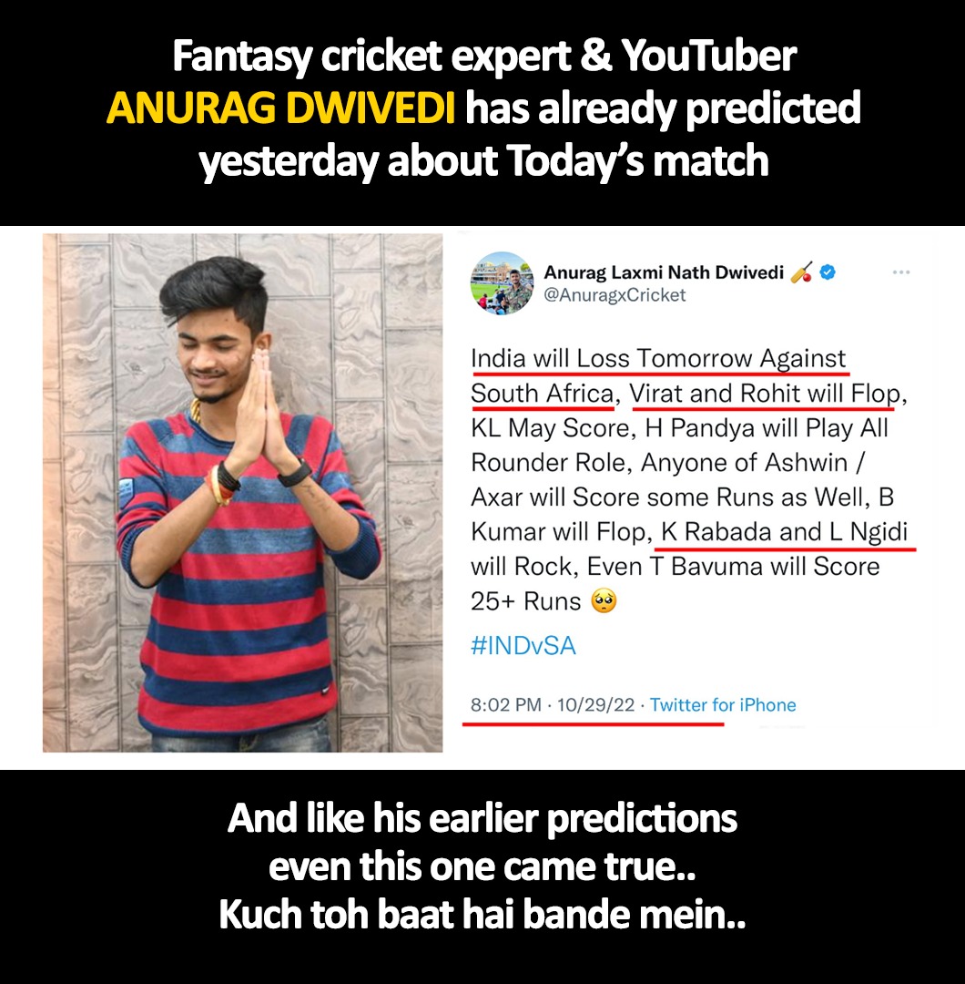 rishiroyals9137's tweet photo. Anurag Dwivedi
Same to same happened crazy analysis
Anurag Dwivedi https://t.co/k1X31bA2YC