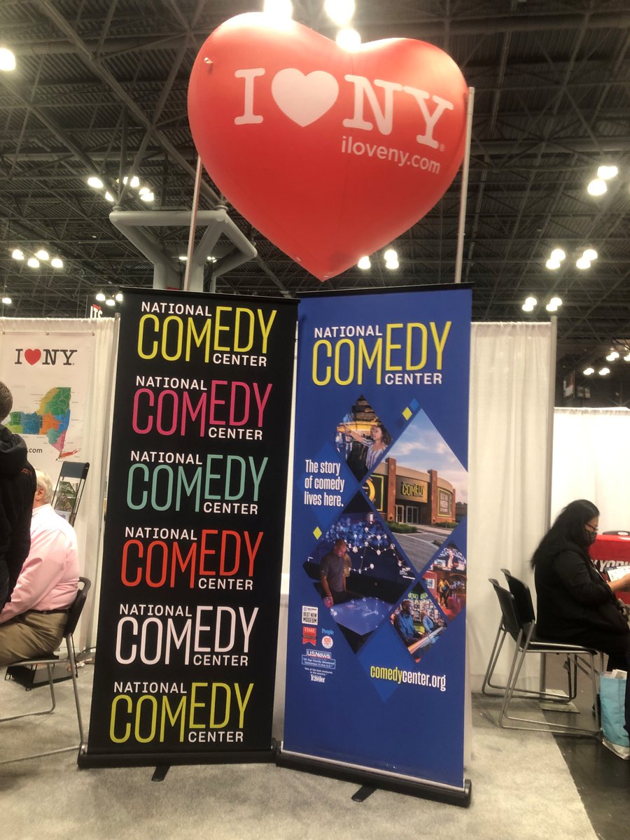 NtlComedyCenter's tweet photo. Come visit us the New York International Travel Show today @NYInternation10 in the @I_LOVE_NY aisle at @javitscenter. https://t.co/oFiOzAIHp9