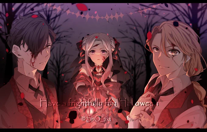 ハッピーハロウィン皇帝+双璧☆ファーガス幼馴染金鹿トリオ#FE3H#FE風花雪月 