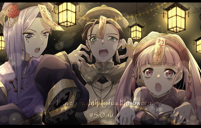 ハッピーハロウィン皇帝+双璧☆ファーガス幼馴染金鹿トリオ#FE3H#FE風花雪月 