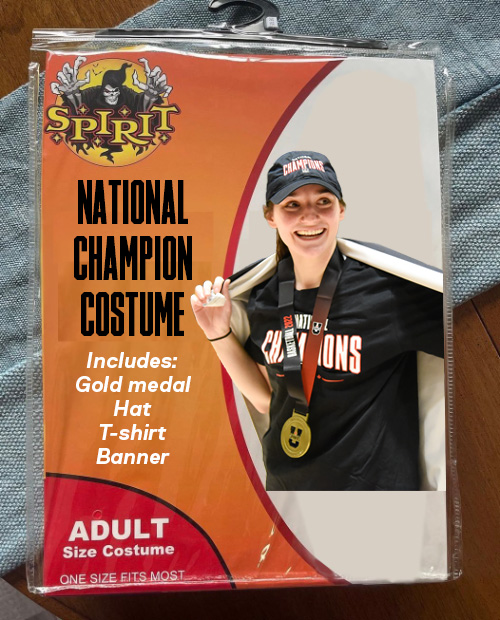 Just in case you still need an idea for Halloween 🎃 Also just in case you need a reminder that our champs are coming home on Saturday to unveil and celebrate their 2022 championships 🏀 #SpiritHalloween #SpiritHallowMeme