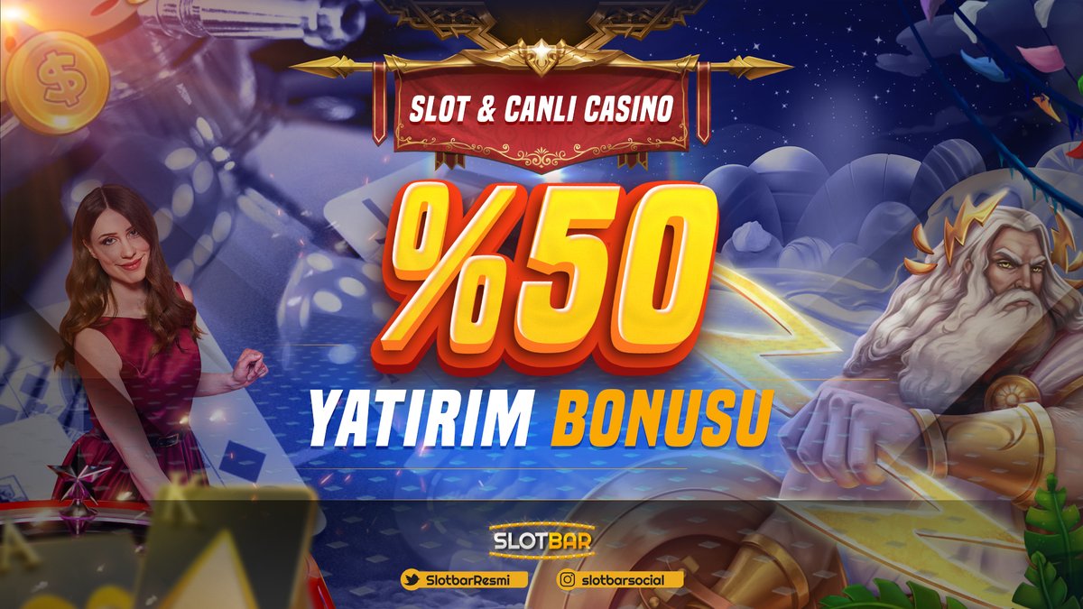 ✨%50 Slot Yatırım Bonusu Kazanma Şansını Slotbar ile Sen de Yakala! Kazandıran oyunlar ve size özel fırsaltlar Slotbar'da!💸 🎰JackPot için: bit.ly/SlotbarGir