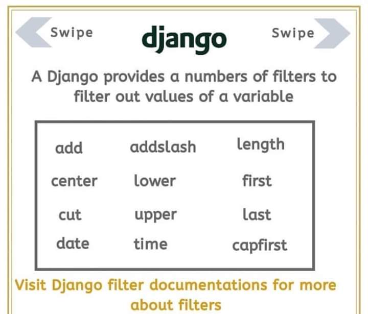 itxfida's tweet photo. Django tags and filters
.
Thread 1(2)
#django #python #djangounchained #programming #quentintarantino #coding #javascript #programmer #tarantino #leonardodicaprio #java #html #machinelearning #webdevelopment #pythonprogramming #php #css #pulpfiction #github #djan #killbill https://t.co/d7CSU9pmzF