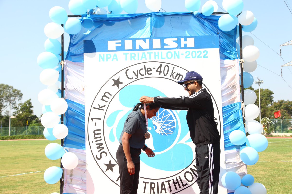 Anchal_IPS's tweet photo. Accomplished ! NPA triathlon 2022. https://t.co/KzoQEH2s9s