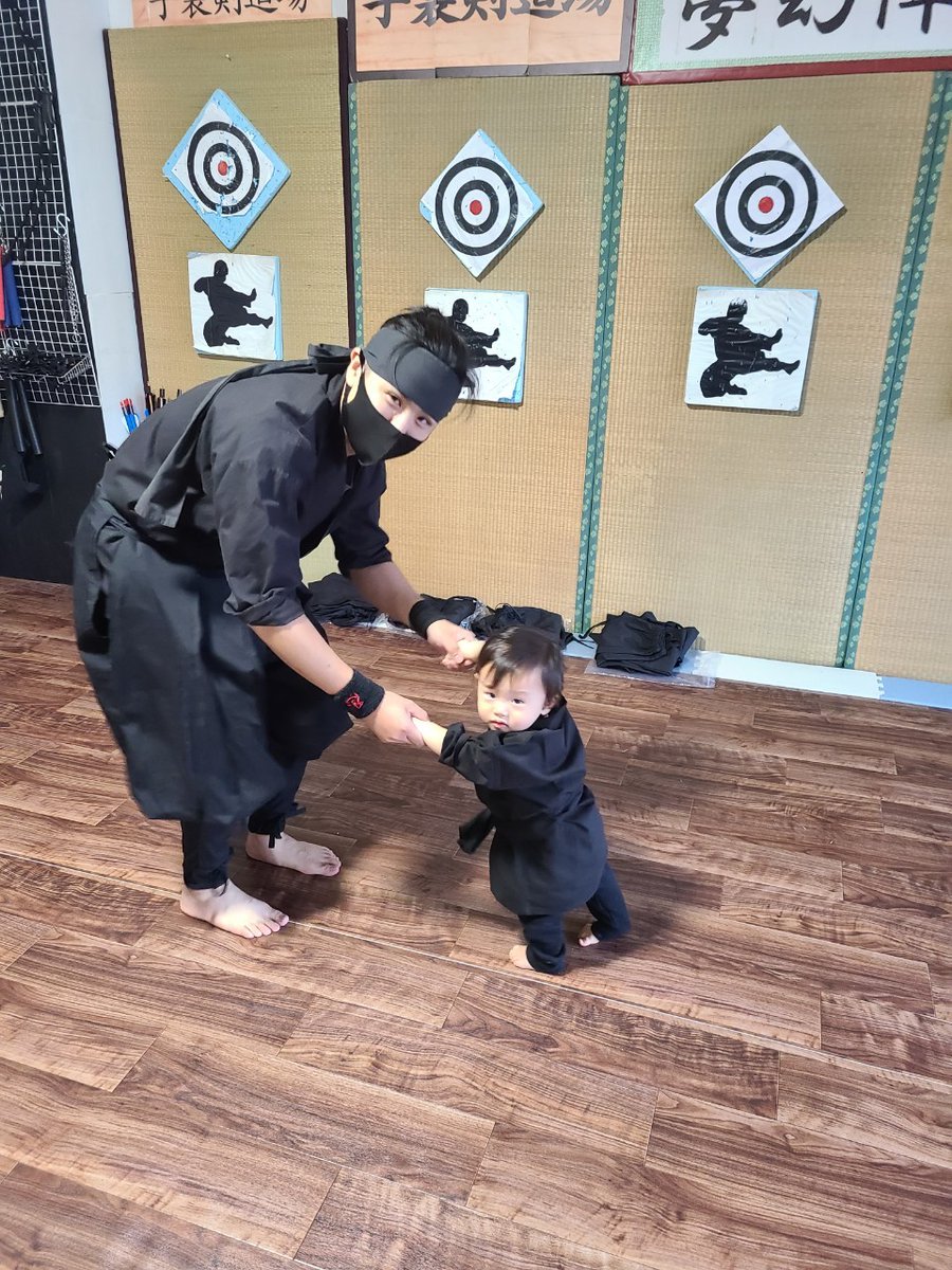 ninja_ryusui's tweet photo. 息子も忍者衣装をきて
歩行術の修行をしました。 https://t.co/V6CgQEbKPG