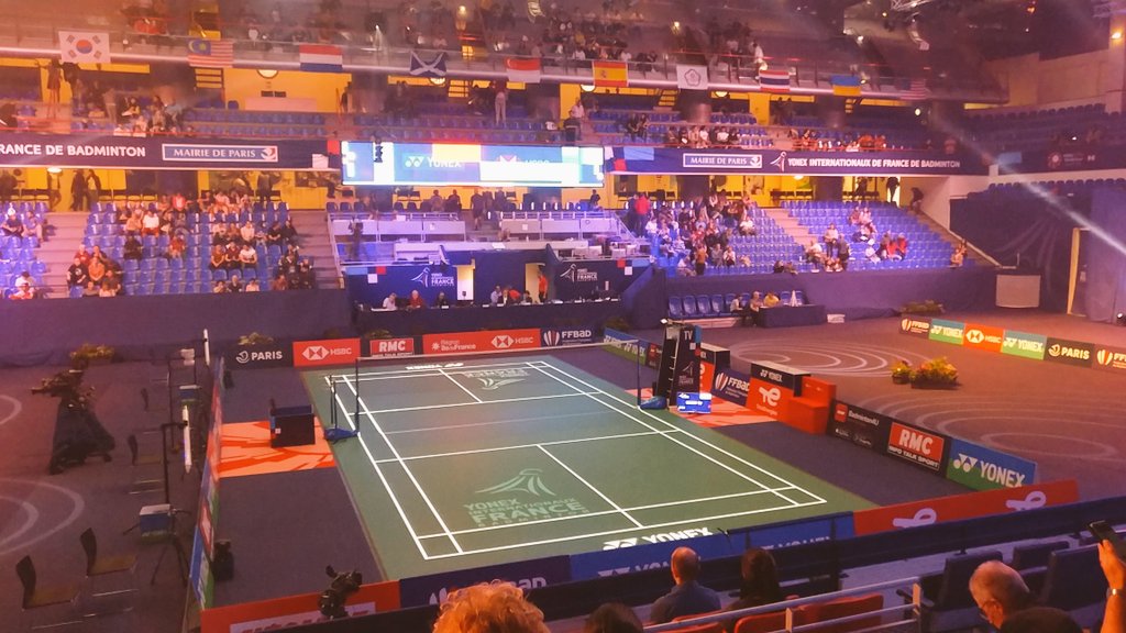 maeliggohin's tweet photo. En place pour cette dernière journée des #YonexIFB 🏸, journée de finales. Va y avoir du spectacle 🤩
#IFB22 @FFBaD https://t.co/xR2PL1hILG
