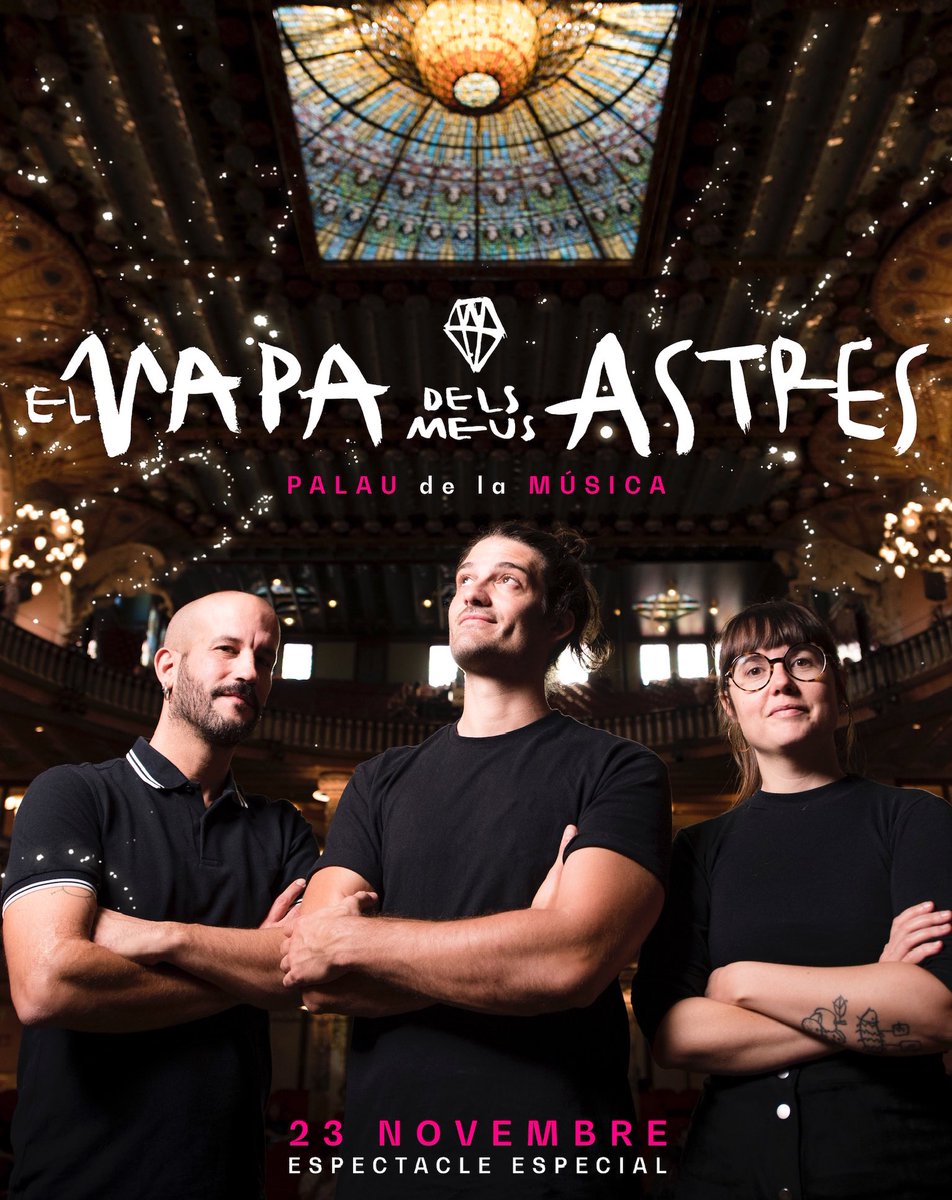 El Mapa dels Meus Astres és com hem anomenat l'espectacle especial que farem al Palau de la Música el pròxim 23 de novembre.

🎟 palaumusica-promot.shop.secutix.com/selection/even…