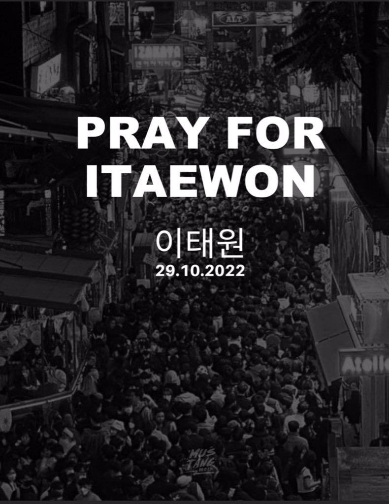 ghytrbn's tweet photo. Dear Korean friends,please accept our deepest sympathy and solidarity. We offer our deepest condolences to everyone who lost loved ones in last night’s tragedy. We also wish a speedy recovery to the injured .

#Itaewon #PrayforItaewon https://t.co/vCMFgLtQiX