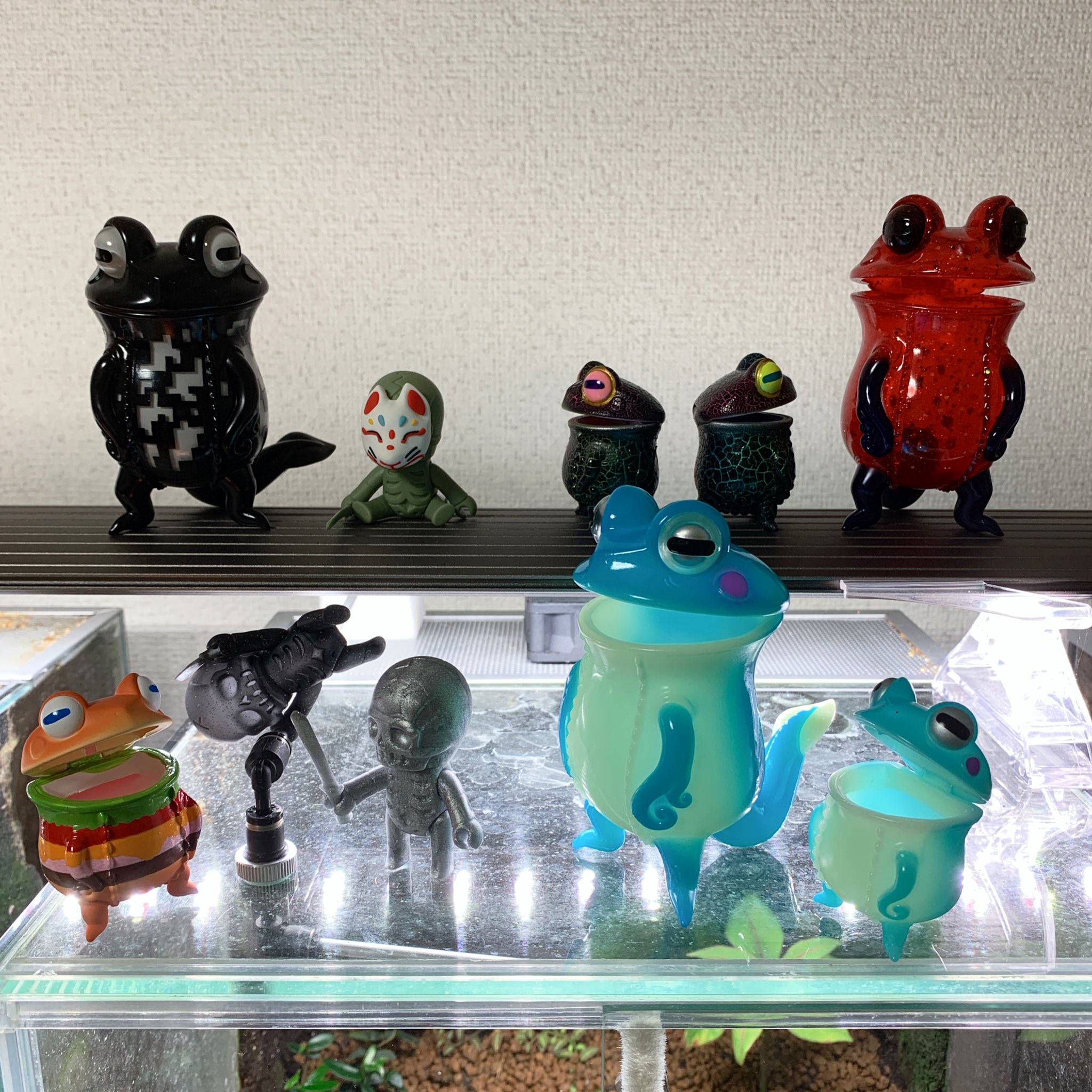 決起集会 ソフビ ウツボカエル シャンパンカラーVer. スカルチュラ