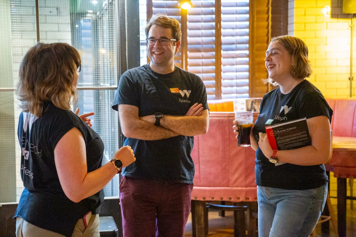 Never been to a WiT York event before? What are you waiting for! 

What to expect at your 1st event:
⭐️gold star sticker
⭐️ pronoun badges
⭐️ lovely attendees
⭐️ buffet (always including vegan)  

Grab a FREE ticket to our careers event now: buff.ly/3NdIKVp