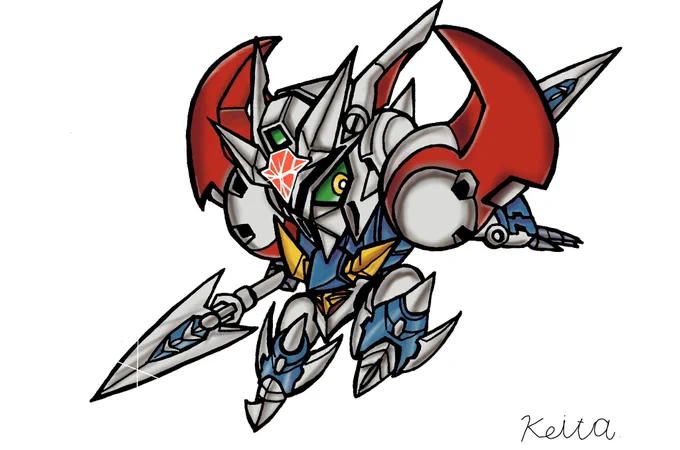 #イラストを4枚貼ると秋風に乗って絵柄を好いてくれる人の元へ届くらしい#SDガンダムランダム詰め合わせ 