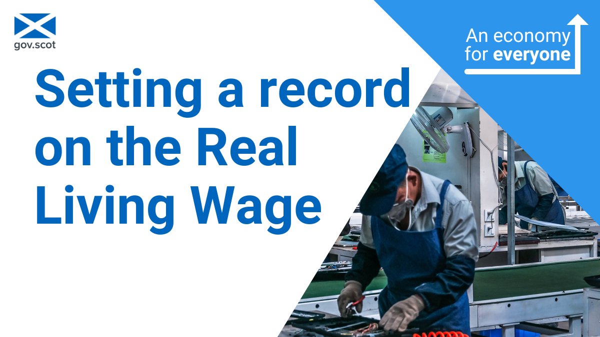 The Annual Survey of Hours and Earnings from @ONS shows a record 91% of employees aged 18+ earned the Real Living Wage or more in Scotland in 2022. Higher than the UK as a whole (87.8%) and above any other UK country. Find out more ➡️bit.ly/LeadsonrLW