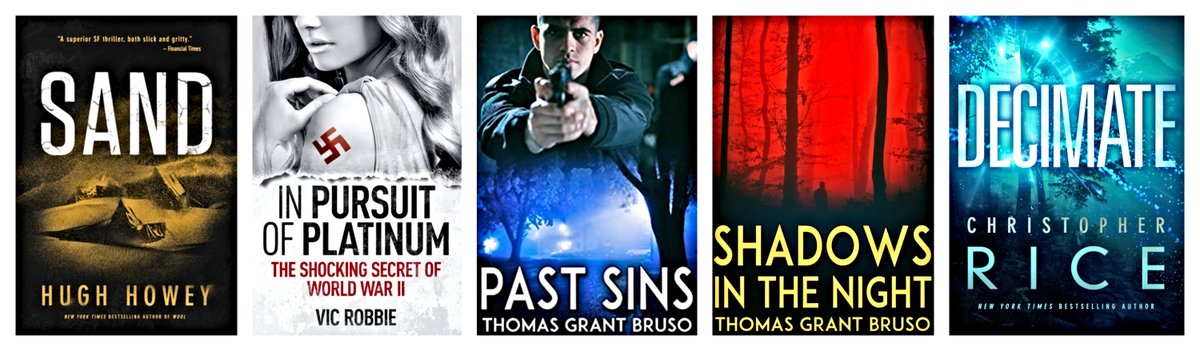 My #Goodreads #Reviews Part 43 on my #blog Muse!
Sand 📖 In Pursuit of Platinum 📖 Past Sins 📖 Shadows in the Night 📖 Decimate 👉 bit.ly/3zryP8I 
<a href="/goodreads/">Goodreads</a> @hughhowey <a href="/VicRobbie/">Vic Robbie</a> @thomgrantbruso <a href="/chrisricewriter/">Christopher Rice/ C. Travis Rice</a> Pls RT