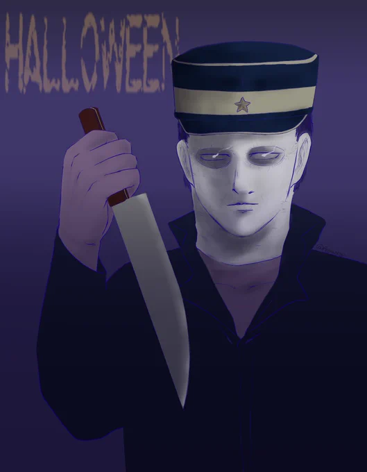 #knkmHall0weenホラー映画の金字塔『HALLOWEEN』シリーズより、ブギーマン。杉元とブギーマンって似てるよね。 
