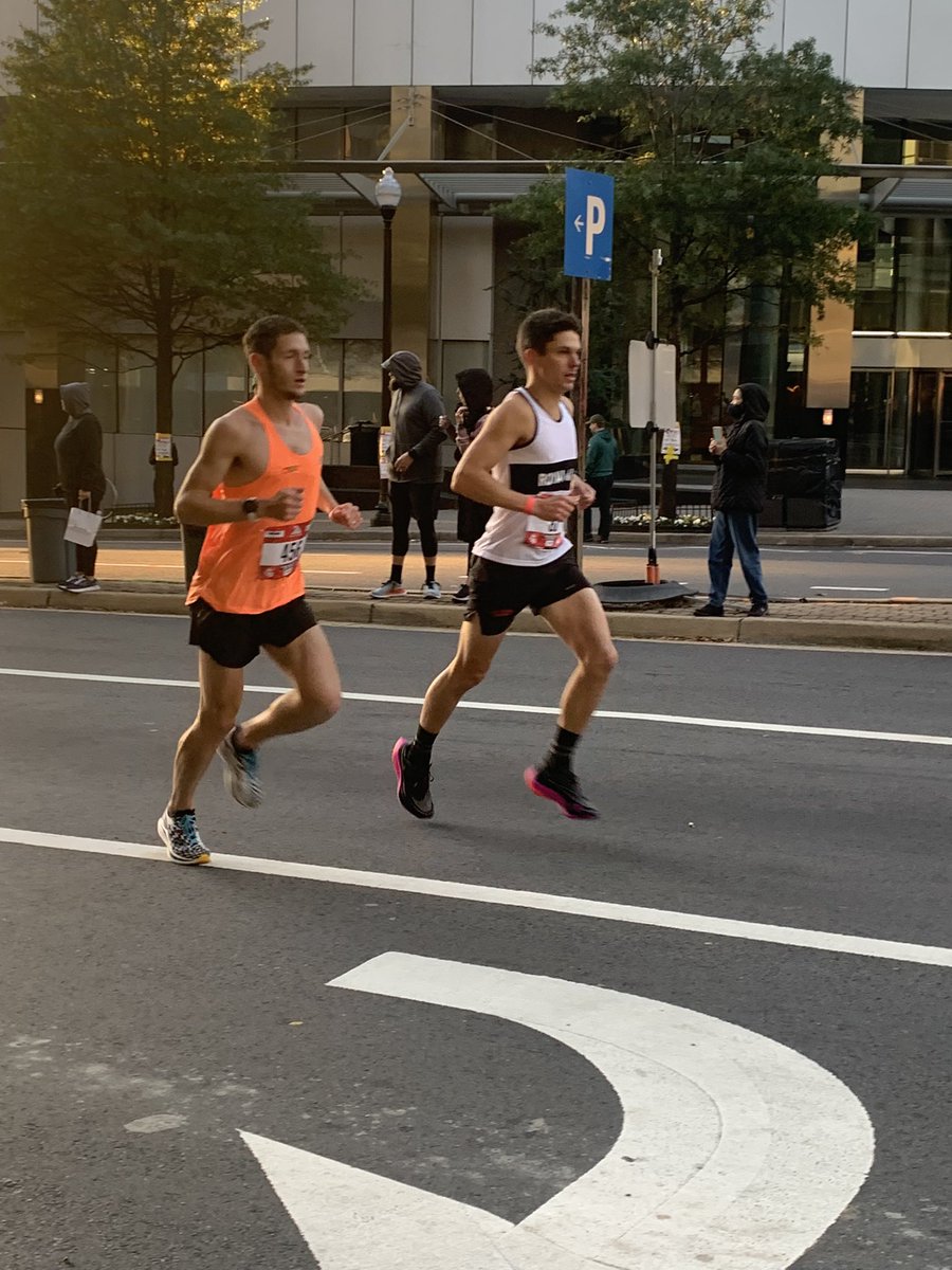 Just passed mile one <a href="/Marine_Marathon/">Marine Corps Marathon</a> <a href="/Mike_MacAdam/">Mike MacAdam</a> <a href="/dgazettesports/">Daily Gazette Sports</a> <a href="/LieshaSherman/">Liesha Sherman</a>