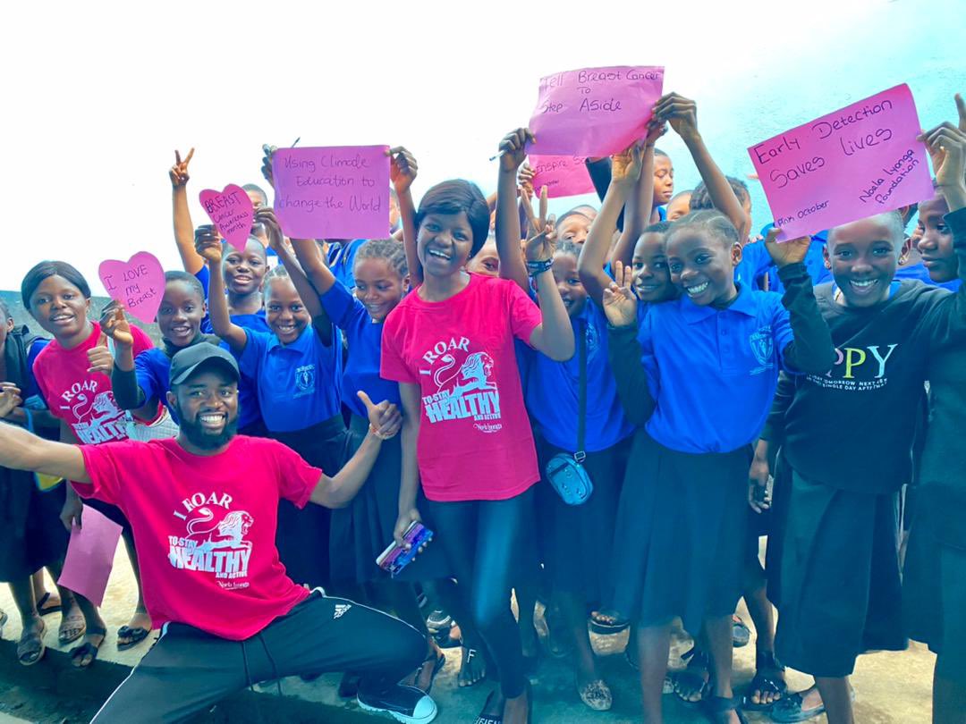 Our schools sensitisation campaign this #PinkOctober #BreastCancerAwarenessMonth has focused on sharing #healthy and active #lifestyle tips to the #youths. 

Info👉:bit.ly/3DKYAnf

#YouthswhoruntheWorld
#Runtheworld
#ProjectPinkBlue
#NoelaLyongaFoundation
#Inspiresomeone