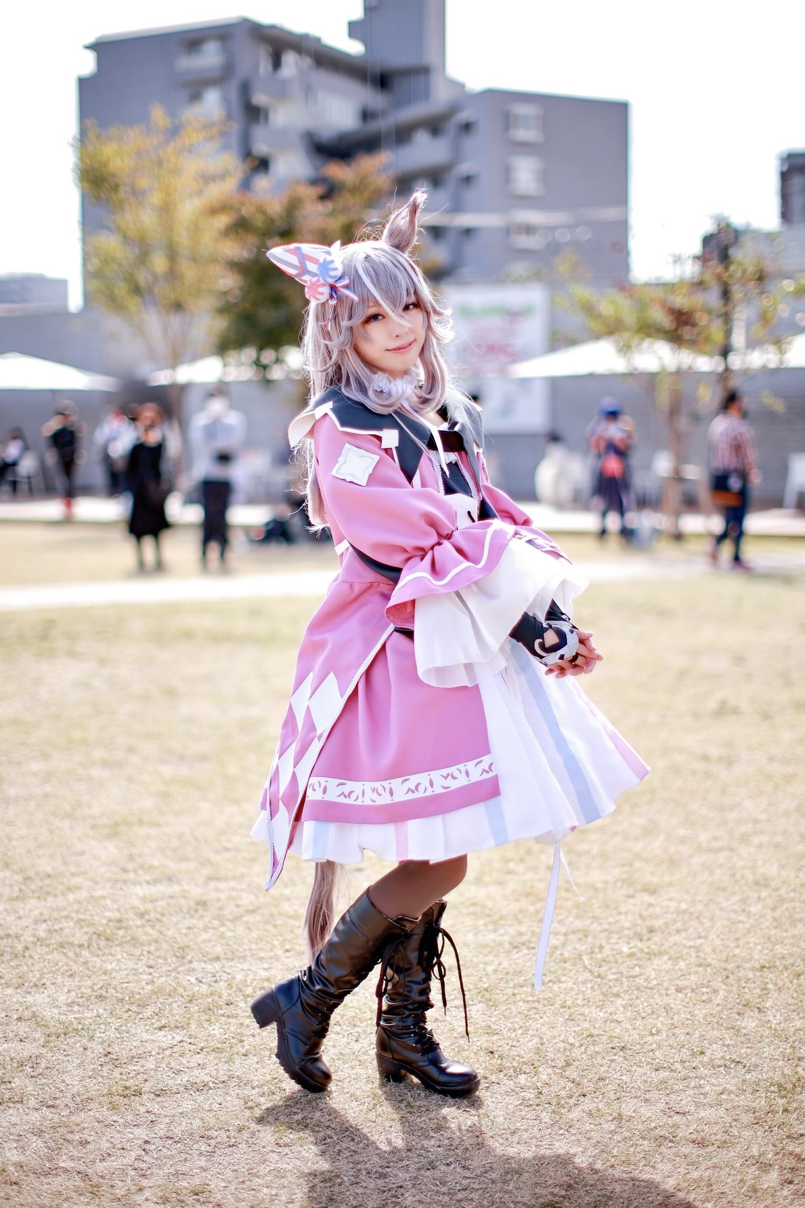 ウマ娘 ワンダーアキュート 勝負服 コスプレ 衣装 ピンク