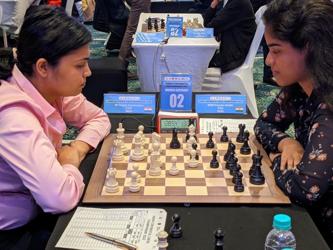 Asian Continental 2022 Round 5: Priyanka Nutakki is on a rollWGM Priyanka Nutakki just outshined IM Soumya Swaminathan in the sixth round. She moves to 4.5/5 and maintains her lead.