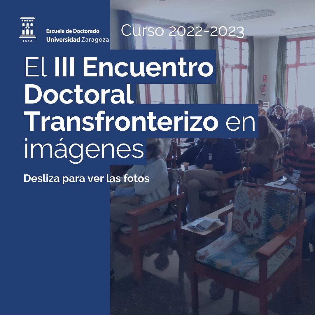 EscuelaUz's tweet photo. Entre los días 26 y 28 de octubre se celebró en la Residencia Universitaria de Jaca el III Encuentro Doctoral Transfronterizo con la @universite_uppa 

👉Os dejamos una pequeña recopilación de imágenes del Encuentro https://t.co/D0I5moLq6R