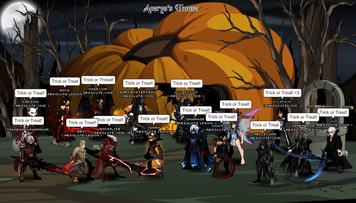 Absolute_AQW's tweet photo. Trick or treat!
Be afraid........ be very afraid of what's coming when the Absolute Alliance's coming to your door to deplete you of all your treats! 
BOOOOOOOO!👻 https://t.co/p4NnvP2QGn