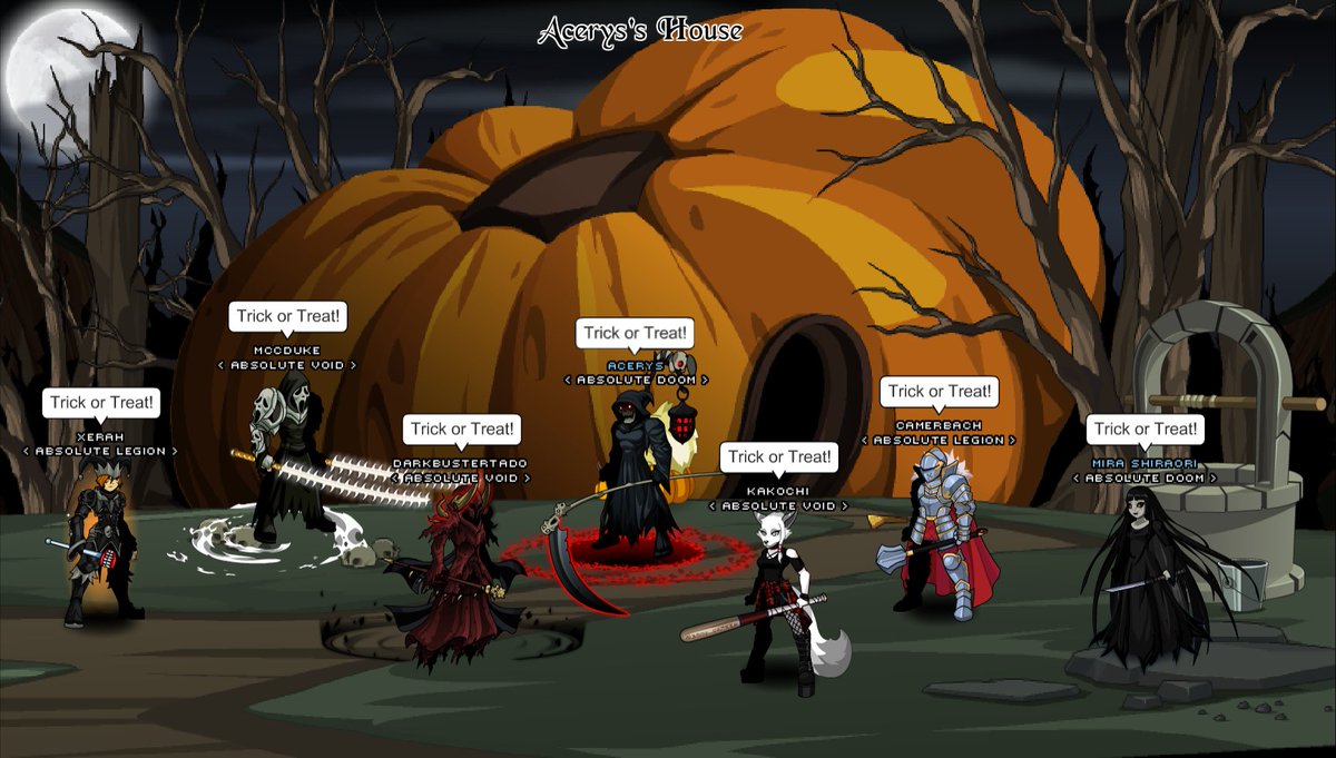 Absolute_AQW's tweet photo. Trick or treat!
Be afraid........ be very afraid of what's coming when the Absolute Alliance's coming to your door to deplete you of all your treats! 
BOOOOOOOO!👻 https://t.co/p4NnvP2QGn