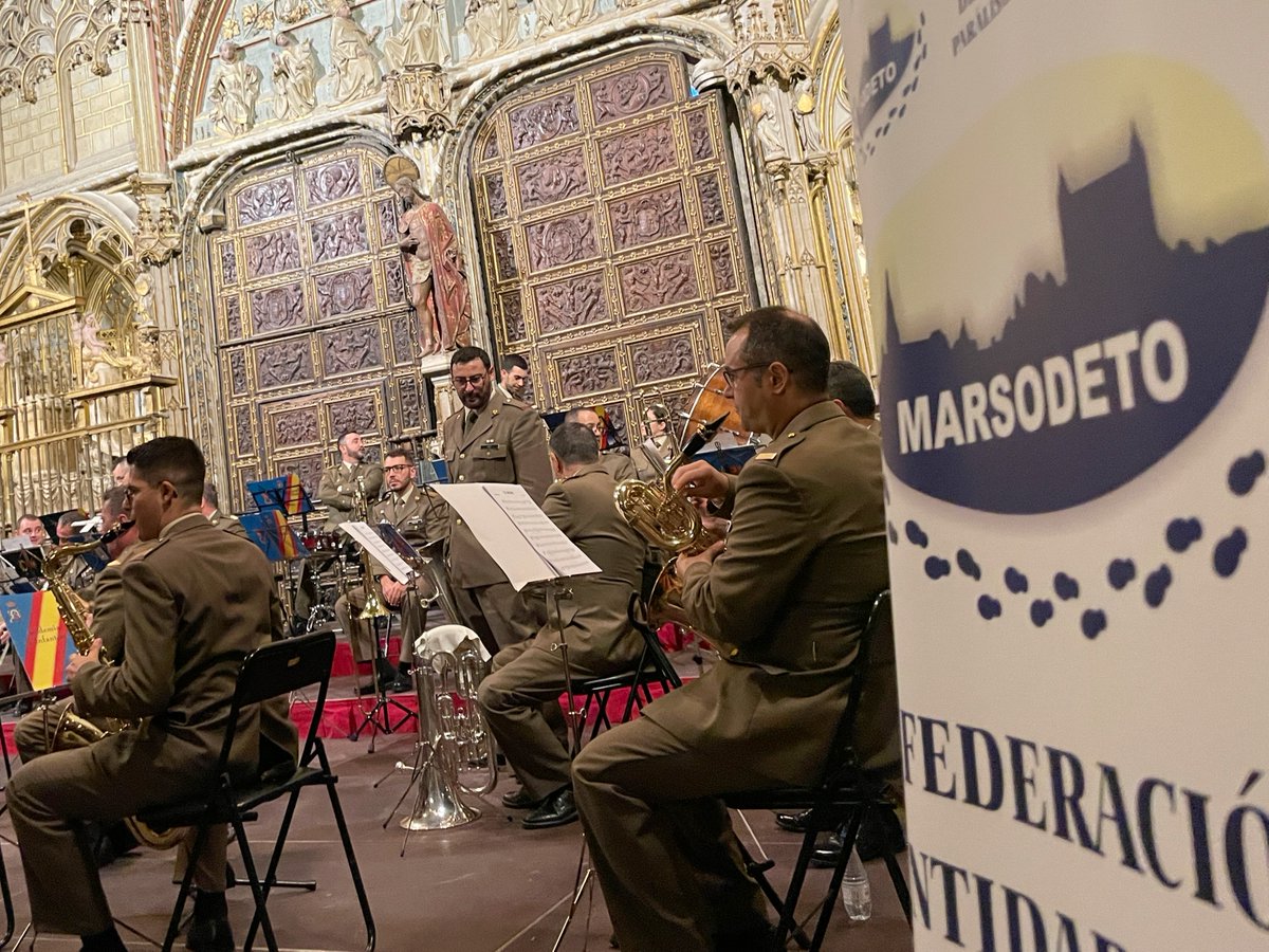 EstebanPanos_Cs's tweet photo. Un lujo escuchar a la Unidad de Música de la Academia de Infantería y hacerlo en la Catedral @SICP_de_Toledo
El fin, solidario, aún mejor: recaudar fondos para @MARSODETO y destinarlos a proyecos de apoyo a personas con #discapacida intelectual en #Toledo https://t.co/V4s4up6zbX