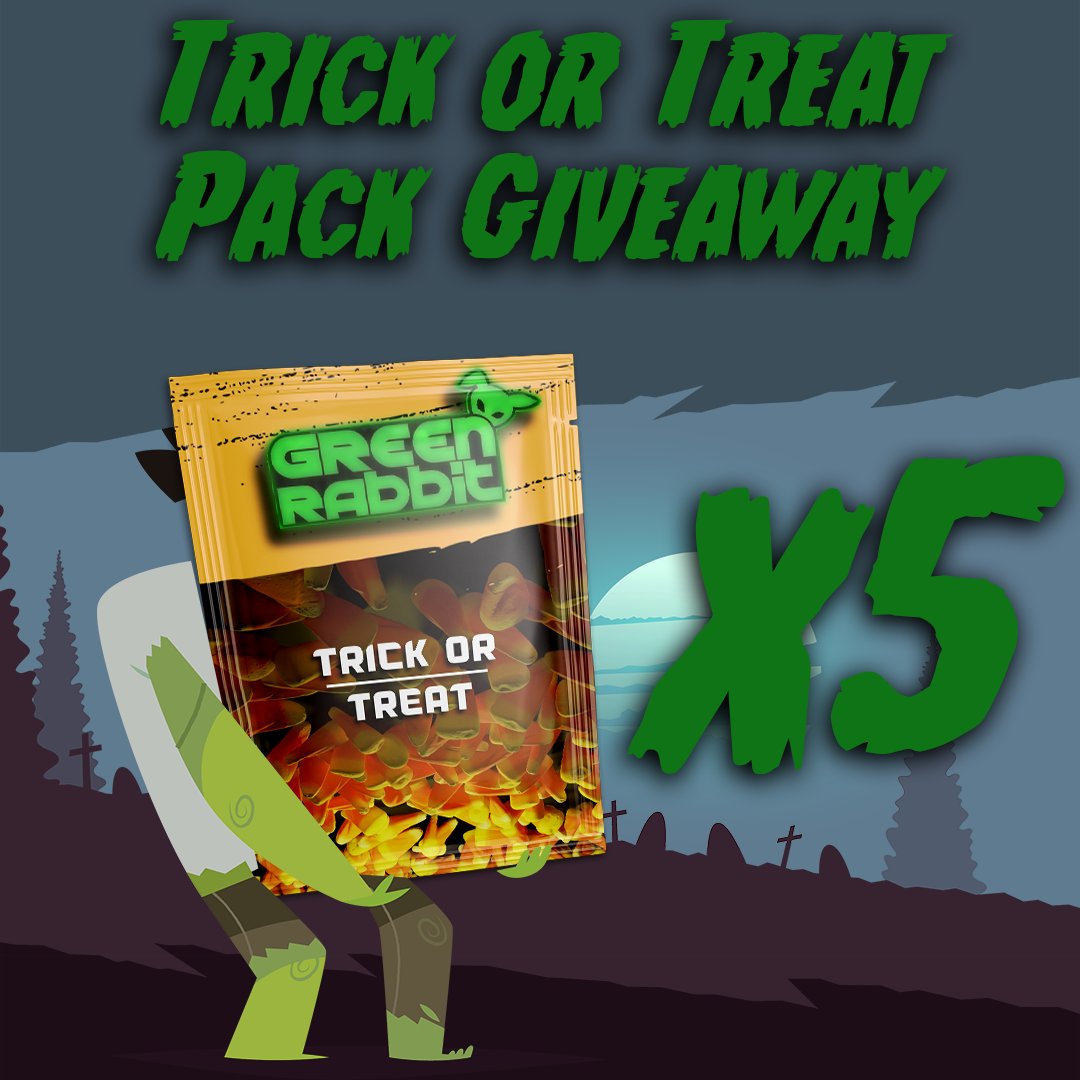 GreenRabbitGame's tweet image. We are spreading some spookiness around the Metaverse, Enter the Giveaway for a chance to win one of 5 Trick or treat packs!

Tag 2 friends and finish the give labs steps giv.gg/DwdM2o

#NFTCommunity #nft #NFTGiveaways #NFTGaming #NFTGame #Web3 #p2e