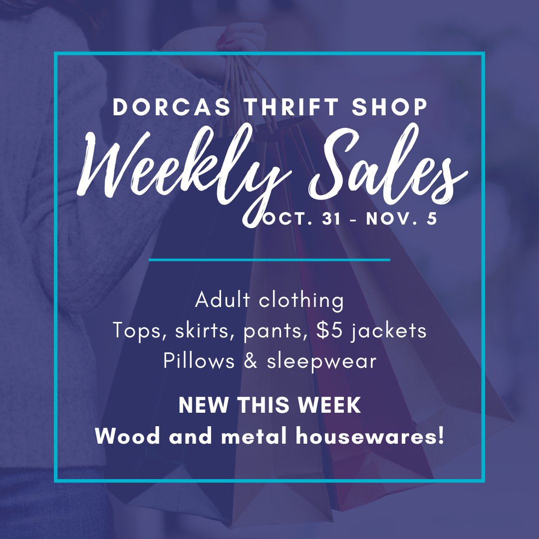 Halloween is tomorrow, and then we head into the Thanksgiving season! Great deals this week on clothing AND wood &amp; metal housewares - including cute pieces for fall! 
All the details here - ow.ly/LH7F50LoWJc