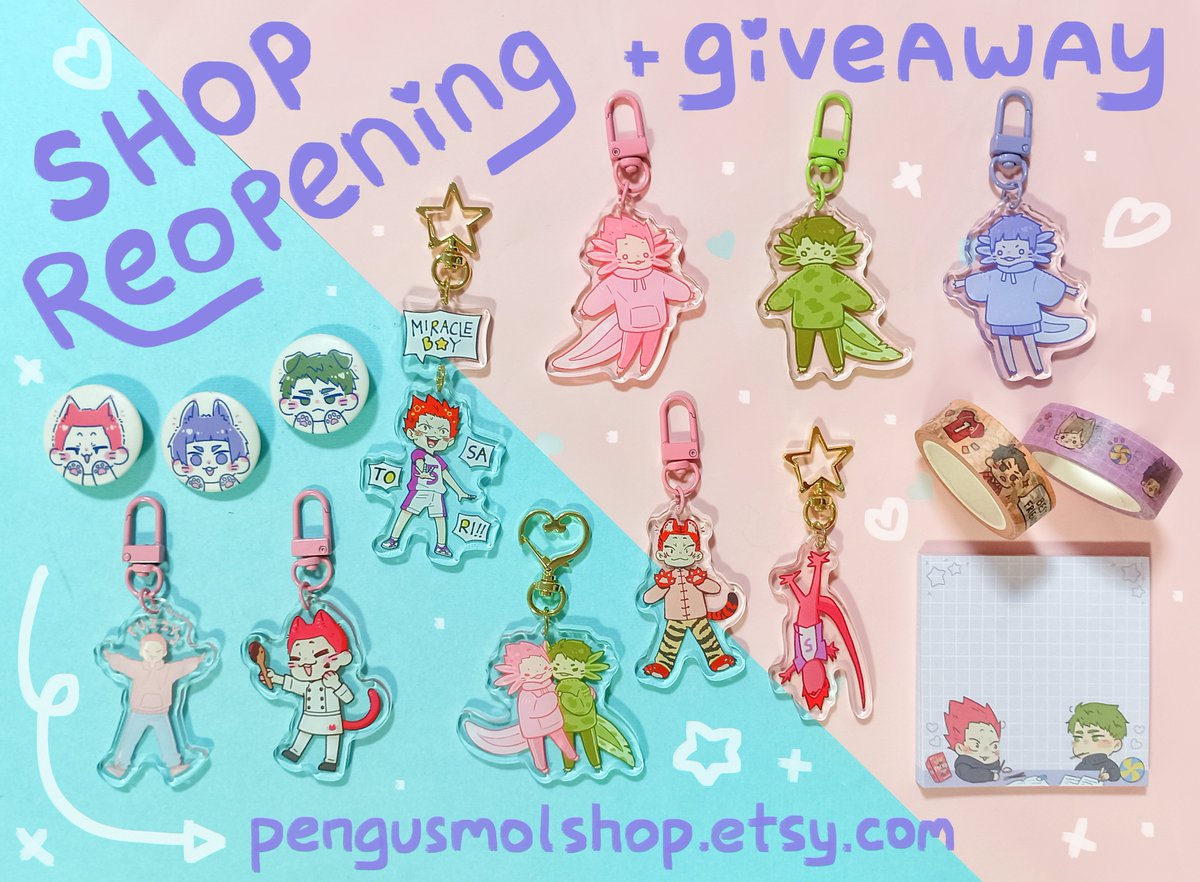 breakingpengui1's tweet photo. 🎉 ETSY SHOP OPEN + GIVEAWAY below
(RTs/QRTs appreciated❤️)

🛒 Shop link below https://t.co/IkCZ13XuSo
