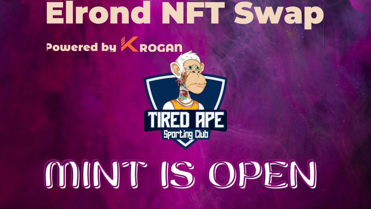 To celebrate my ambassador role at <a href="/Tired__Club/">new age</a> I will do a #Giveaway 

🥇1 x $EGLD for 1 holder who mints between 1316 ➡️1331
🥈150.000 $LKMEX
🥉100.000 $LKMEX

✅Follow me &amp; <a href="/Tired__Club/">new age</a>
✅❤️ &amp; RT
✅Tag 3 🫂

Mint 👉elrondnftswap.com/mint/TIREDCLUB…

96h 🥳

🧵👇

#Elrond #ElrondGiveaway