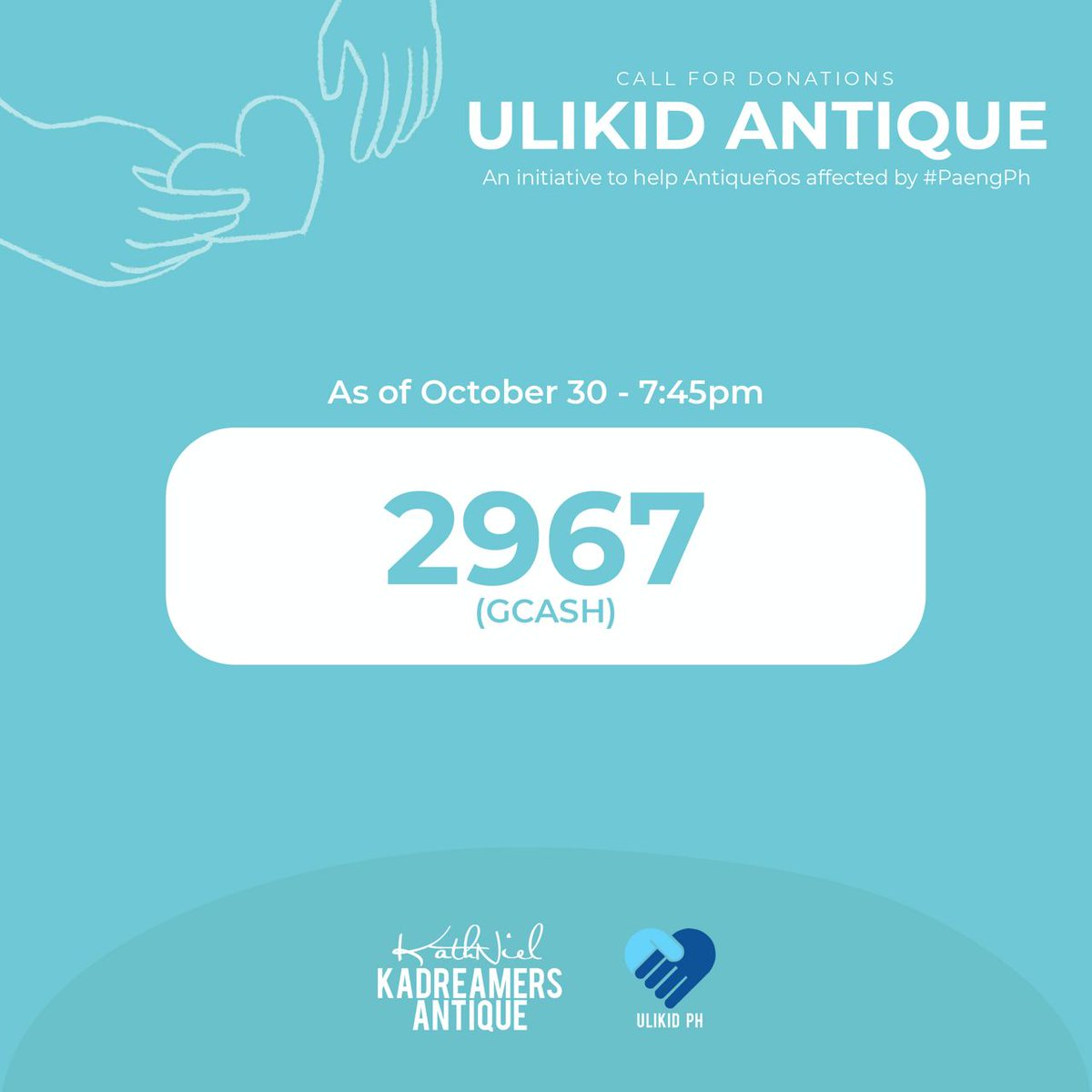 KaDsAntique_'s tweet photo. UPDATE:
We had received a total of Php2,967.00 of donations via gcash as of today, Oct. 30, 2022 at 7:45pm.
Thank you, thank you so much for your help. 🥺💙
We are still accepting donations until 9am tomorrow!
#AntiqueNeedsHelp #Antique #AntiqueRescue https://t.co/g7PqwGtDyx