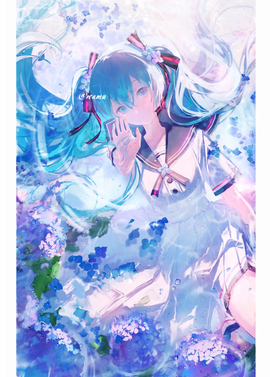 手描きイラスト✣創作水彩原画『朧桜』 朧月と桜＊ 原画 送料無料 インテリア イラスト がちゃ 通販