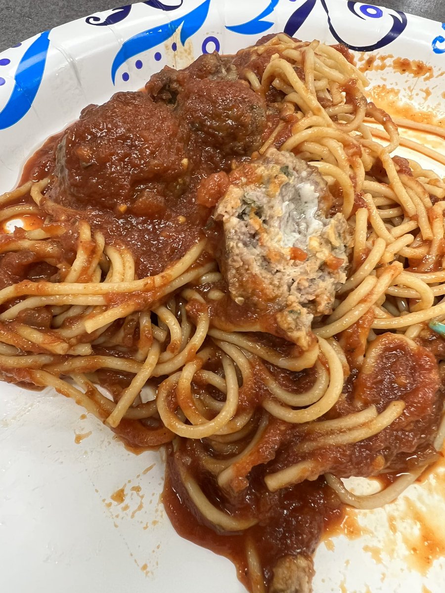 FHSEagleCooking's tweet photo. Started off the year with a spooky twist. Spaghetti and stuffed meat balls, garlic bats, and pumpkin shaped yummy tarts. https://t.co/R6S61ja60L