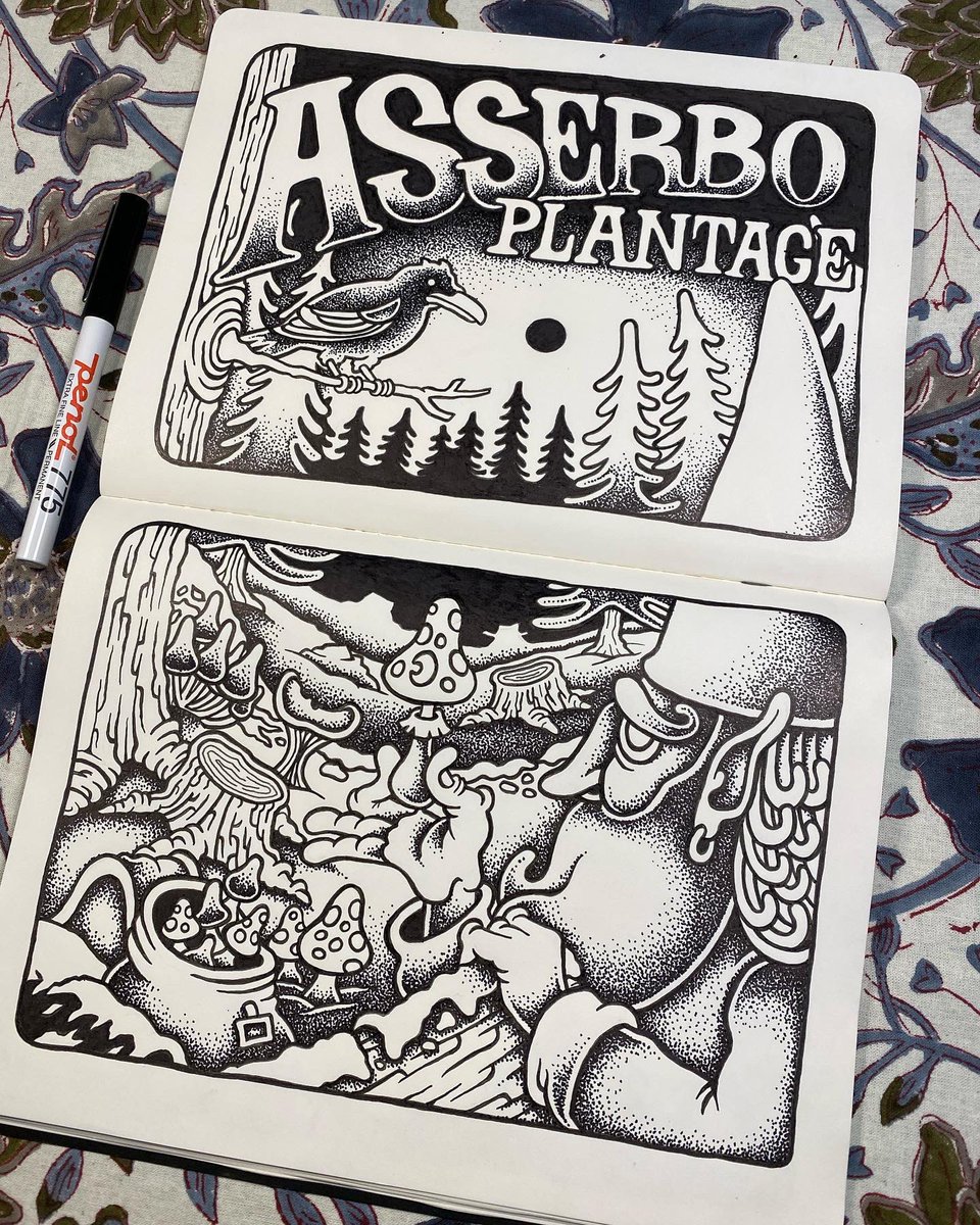 cphposter's tweet photo. Asserbo plantage skitsebog🌲 #illustration #skitse #sketchbook #copenhagenposter https://t.co/pmmIMWd7Ty