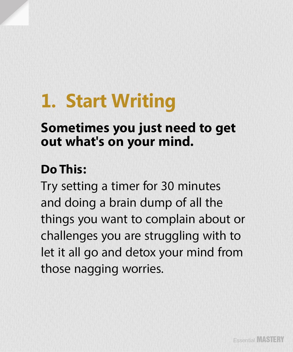 Essential Mastery (@essentialmastry) on Twitter photo 6 Ways To Detox Your Mind
1. 6 Ways To Detox Your Mind
1.