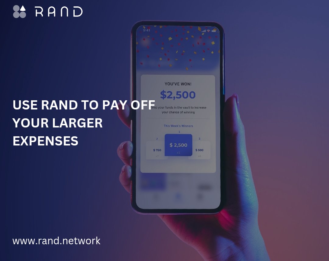 TonieAnselm's tweet photo. With #Rand, you can achieve your goals faster by moving your savings into your "Prize Accounts", where you can win big every week without risking your deposits🤑
Join the App Waitlist now➡️https://t.co/LdyU0k8eUq
#RandNetwork #cryptocurrencies https://t.co/VVHn71ZNYl