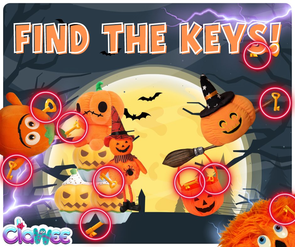 ClaweeIsCool's tweet photo. 🎃🗝️ 𝗪𝗛𝗢 𝗨𝗡𝗟𝗢𝗖𝗞𝗘𝗗 𝗧𝗛𝗘 𝗖𝗢𝗥𝗥𝗘𝗖𝗧 𝗔𝗡𝗦𝗪𝗘𝗥? 🗝️🎃

CLAWGRATULATIONS to the lucky winners! 🎉 Check your DMs for a special message! If you've received one, you just won 500 Coins! 💰

🪦 Stay tuned for more frightful fun! 👻

#trivia #halloween #keys #clawee https://t.co/LHOfDSe0BX