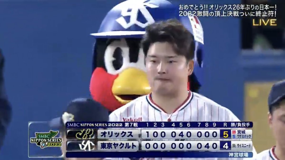 DZangrando's tweet photo. オリックスさんおめでとうございます！！スワローズの皆さん、お疲れ様でした！
Thank you SWALLOWS for this amazing season ! 
We are the First Team of Tokyo ! 
Go Go Swallows ☂️☂️☂️ https://t.co/JyeBWbZJ5Z